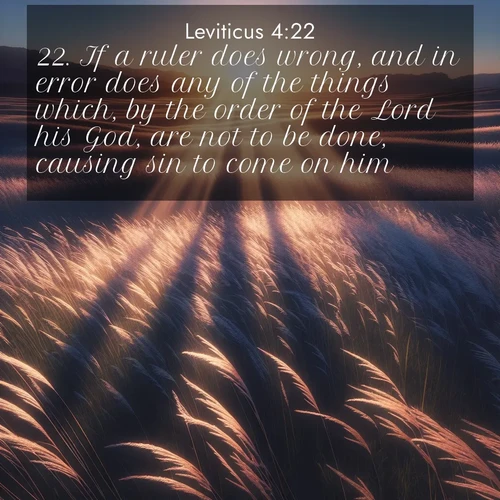 BBE Leviticus 4:22 overlaying nature image scene: Summer breeze ripples through fields of prairie grass.;22. If a ruler does wrong, and in error does any of the things which, by the order of the Lord his God, are not to be done, causing sin to come on him;