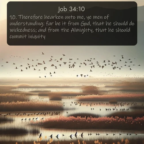 citation biblique : 10. Therefore hearken unto me, ye men of understanding: far be it from God, that he should do wickedness; and from the Almighty, that he should commit iniquity.
 sur fond image nature