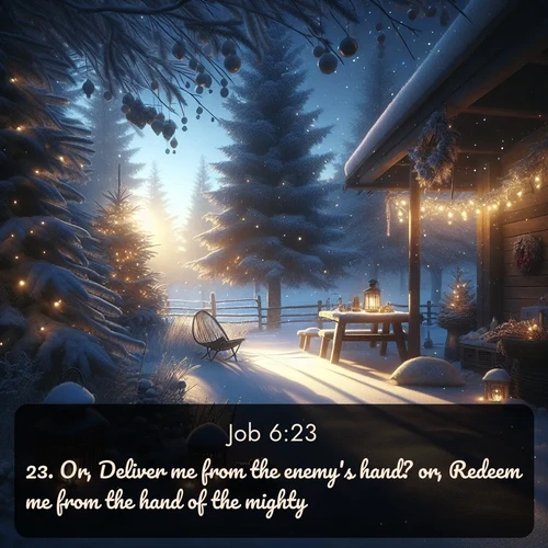 citation biblique : 23. Or, Deliver me from the enemy&#039;s hand? or, Redeem me from the hand of the mighty?
 sur fond image nature