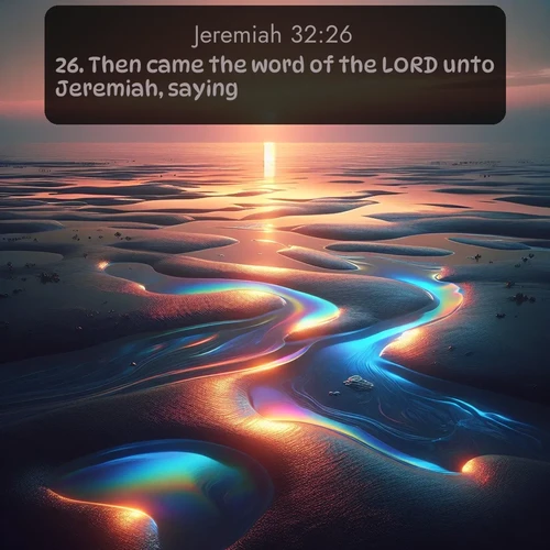 citation biblique : 26. Then came the word of the LORD unto Jeremiah, saying,
 sur fond image nature
