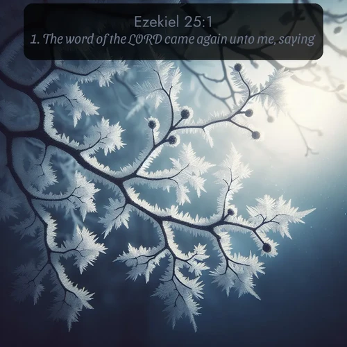 citation biblique : 1. The word of the LORD came again unto me, saying,
 sur fond image nature