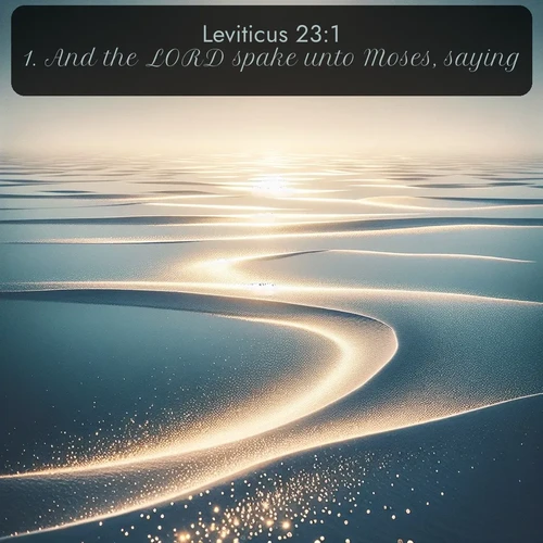 citation biblique : 1. And the LORD spake unto Moses, saying,
 sur fond image nature