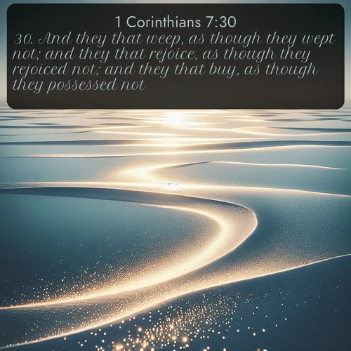 KJV 1 Corinthians  ; image nature: image with the bible verse :And they that weep, as though they wept not; and they that rejoice, as though they rejoiced not; and they that buy, as though they possessed not; ; Browse high-resolution Bible verse images featuring stunning nature photography, such as radiant sunsets, tranquil rivers, and blooming fields. Perfect for wallpapers or sharing on social media. Download KJV 1 Corinthians 7:30. Current verse is overlayed with the thematic nature scene : Summer heat waves ripple above salt flats stretching to the horizon. ; 7:30