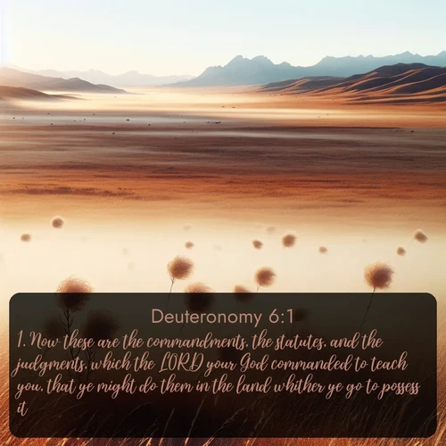 citation biblique : 1. Now these are the commandments, the statutes, and the judgments, which the LORD your God commanded to teach you, that ye might do them in the land whither ye go to possess it:
 sur fond image nature