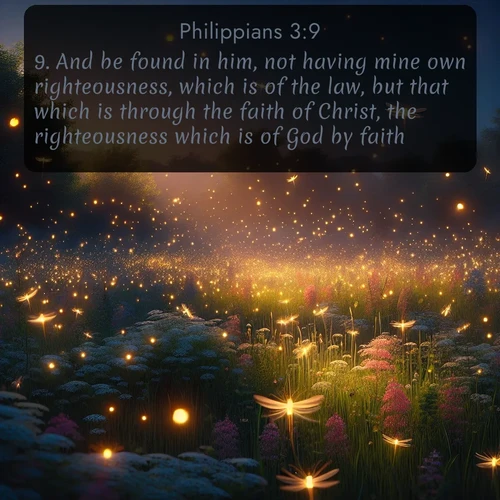 citation biblique : 9. And be found in him, not having mine own righteousness, which is of the law, but that which is through the faith of Christ, the righteousness which is of God by faith:
 sur fond image nature