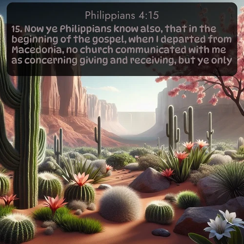citation biblique : 15. Now ye Philippians know also, that in the beginning of the gospel, when I departed from Macedonia, no church communicated with me as concerning giving and receiving, but ye only.
 sur fond image nature