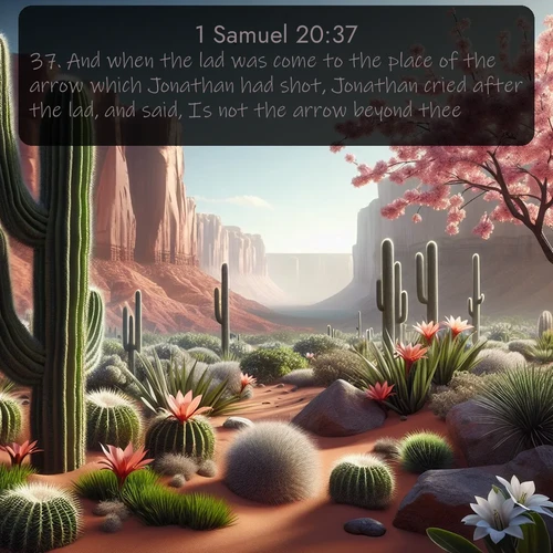 citation biblique : 37. And when the lad was come to the place of the arrow which Jonathan had shot, Jonathan cried after the lad, and said, Is not the arrow beyond thee?
 sur fond image nature