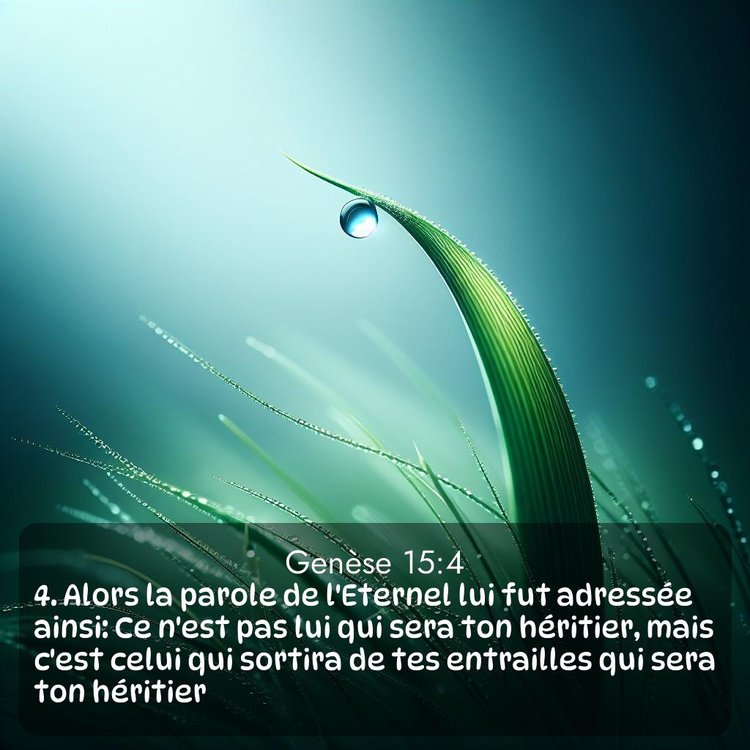 Segond Genèse 15:4