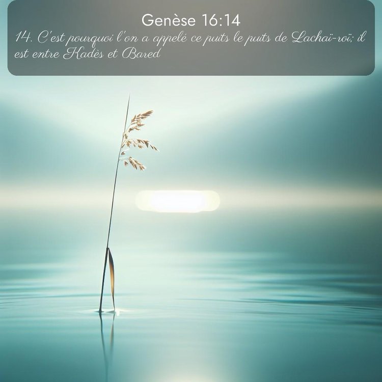 Segond Genèse 16:14