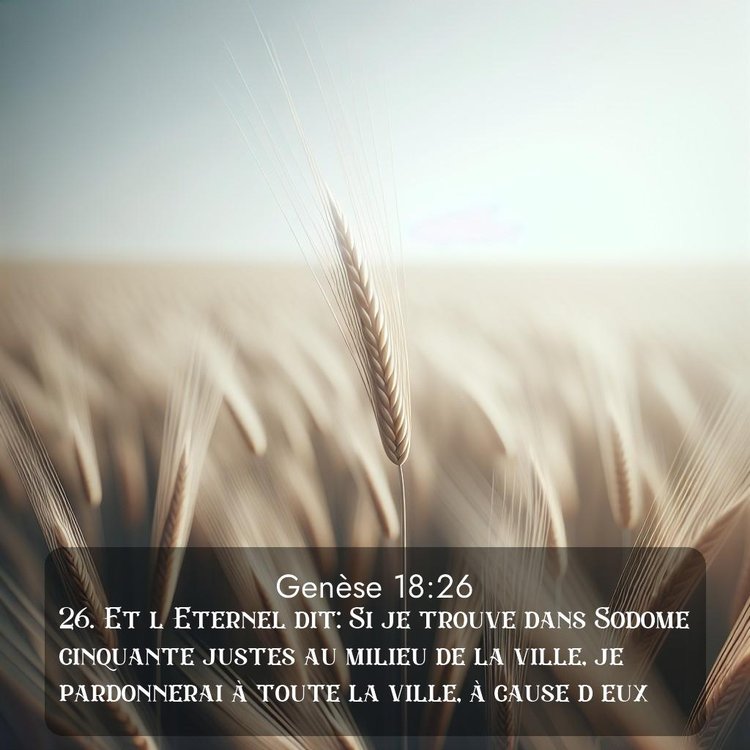 Segond Genèse 18:26