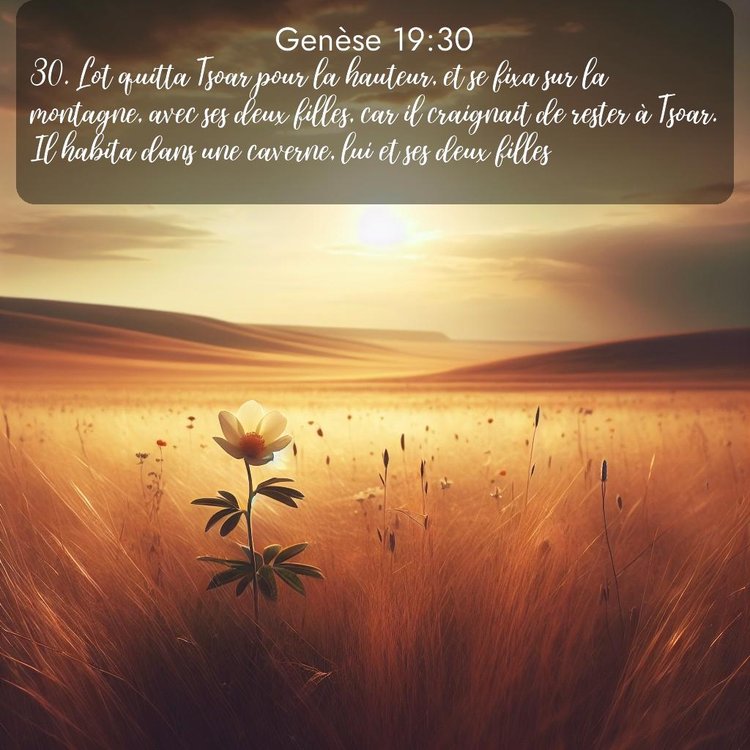 Segond Genèse 19:30