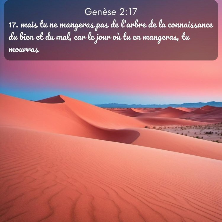 Segond Genèse 2:17