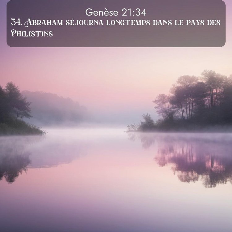 Segond Genèse 21:34