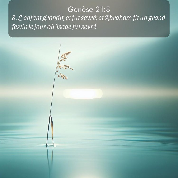 Segond Genèse 21:8