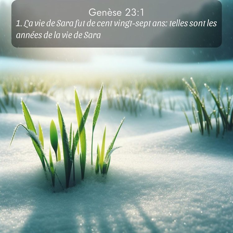 Segond Genèse 23:1