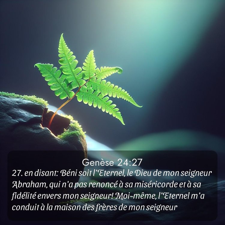 Segond Genèse 24:27