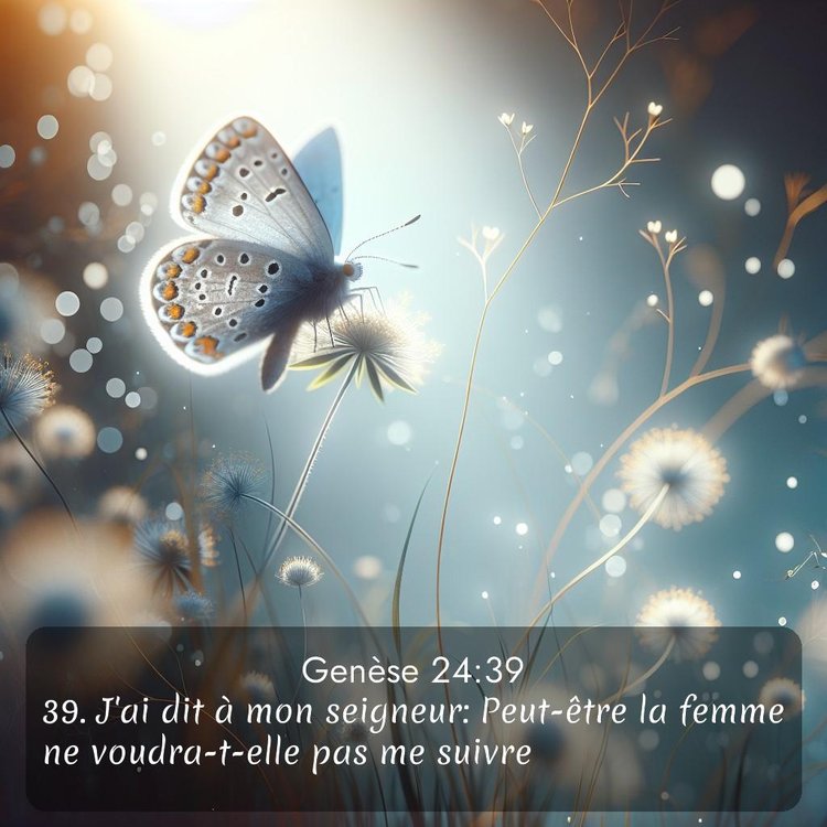 Segond Genèse 24:39