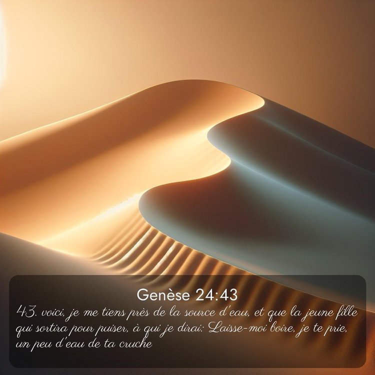 Segond Genèse 24:43