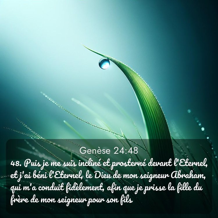 Segond Genèse 24:48