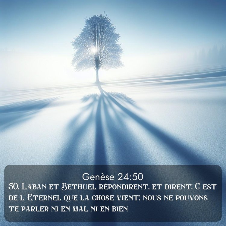 Segond Genèse 24:50