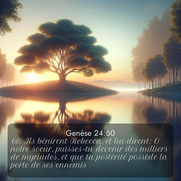 Segond Genèse 24:60