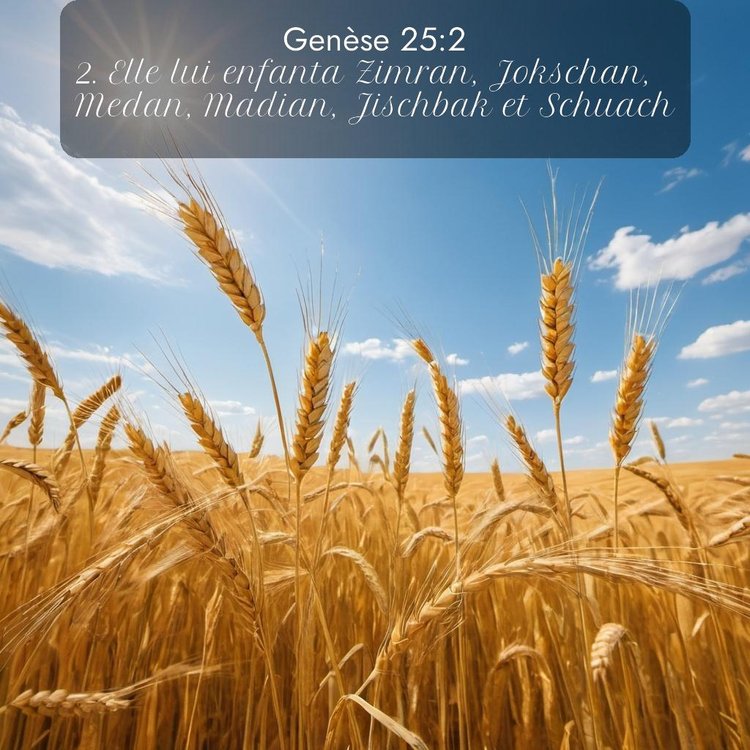 Segond Genèse 25:2