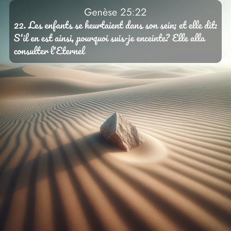 Segond Genèse 25:22