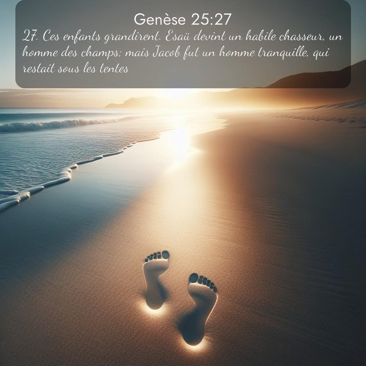 Segond Genèse 25:27