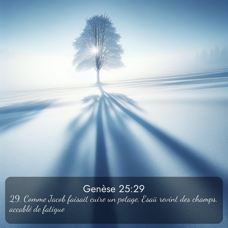 Segond Genèse 25:29