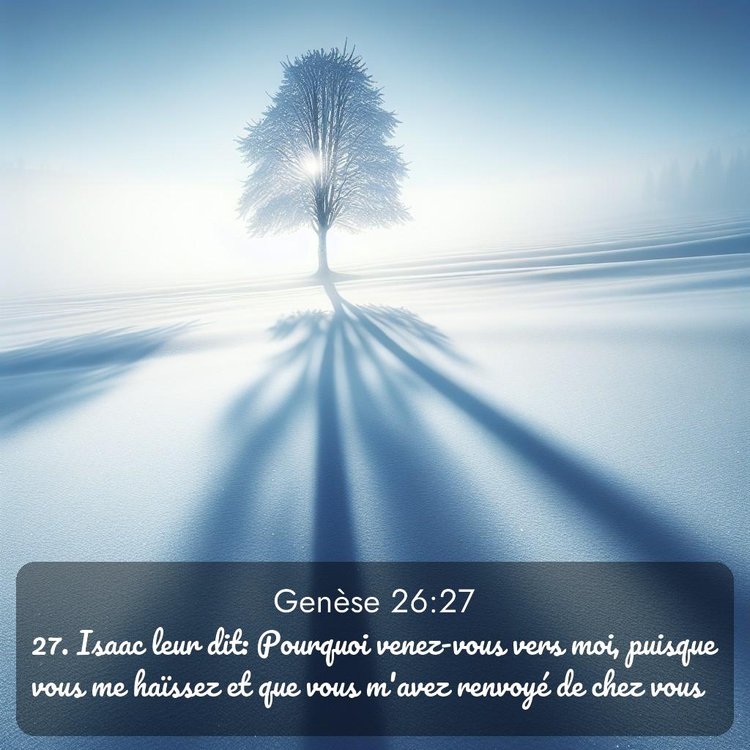 Segond Genèse 26:27