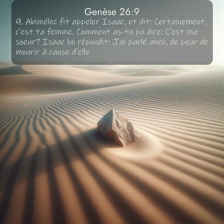 Segond Genèse 26:9