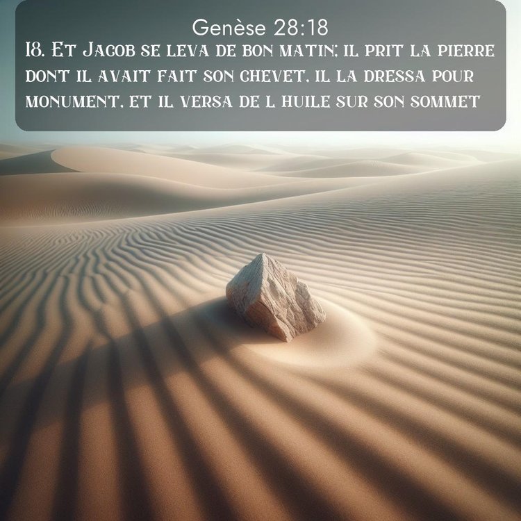 Segond Genèse 28:18