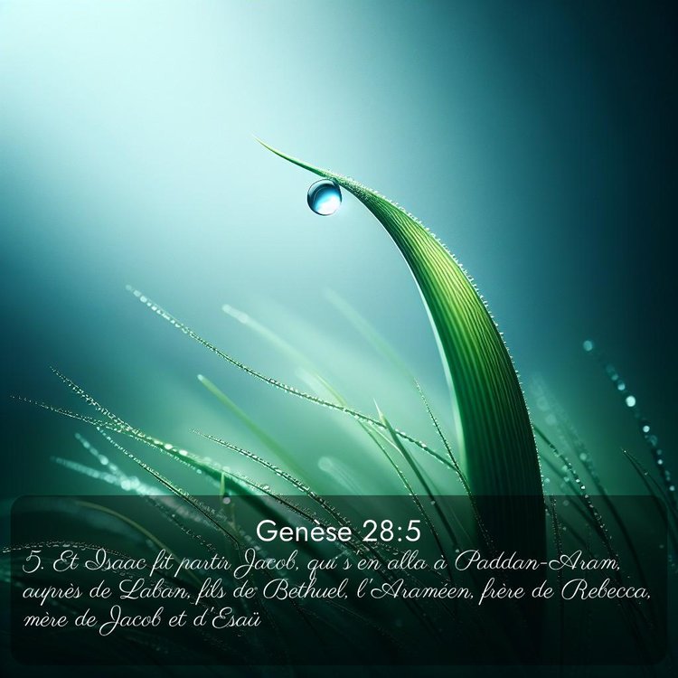 Segond Genèse 28:5