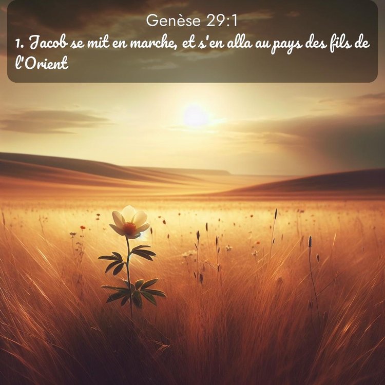 Segond Genèse 29:1