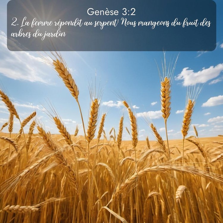 Segond Genèse 3:2