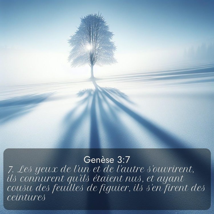 Segond Genèse 3:7