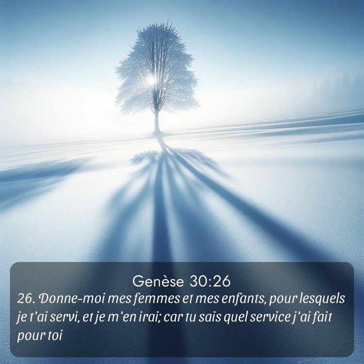 Segond Genèse 30:26