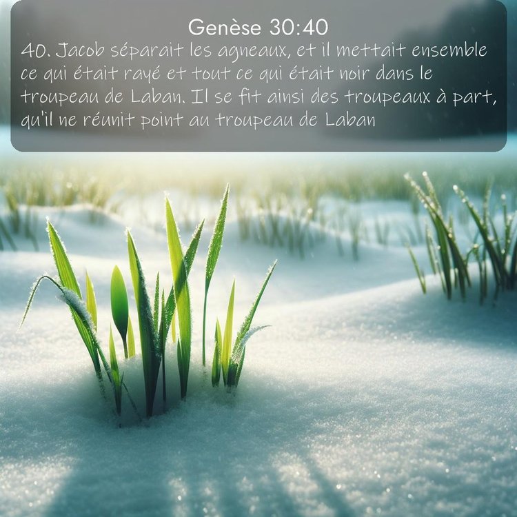 Segond Genèse 30:40