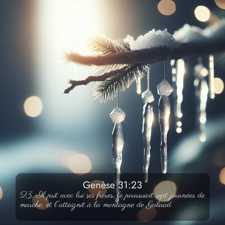 Segond Genèse 31:23