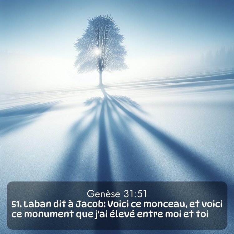 Segond Genèse 31:51