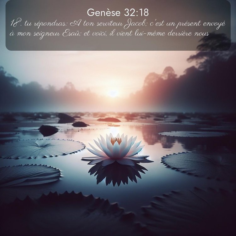 Segond Genèse 32:18