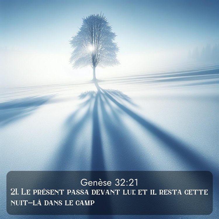 Segond Genèse 32:21