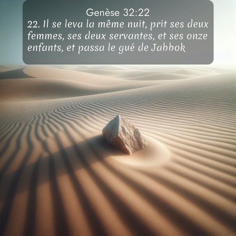 Segond Genèse 32:22