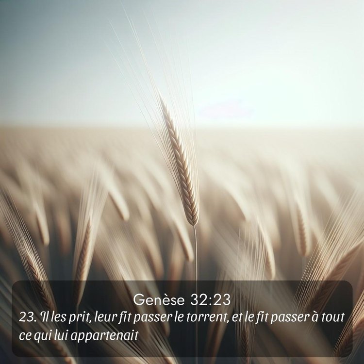 Segond Genèse 32:23