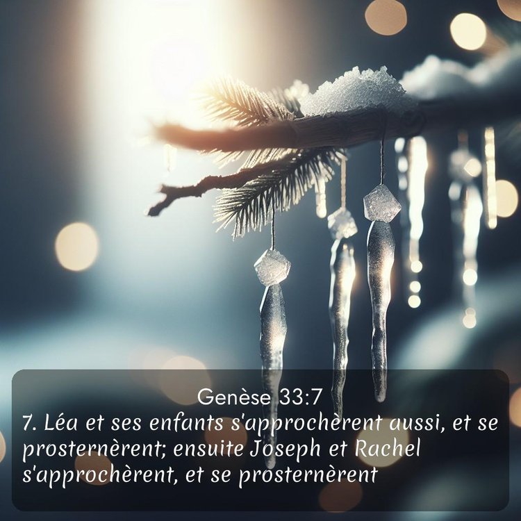 Segond Genèse 33:7