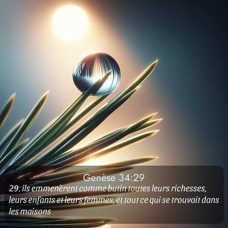 Segond Genèse 34:29