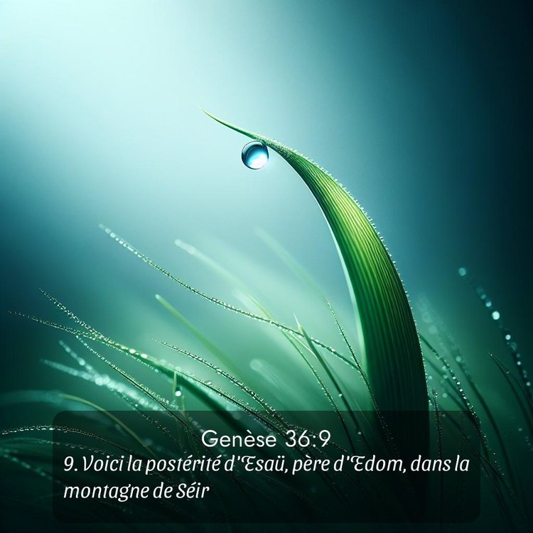 Segond Genèse 36:9