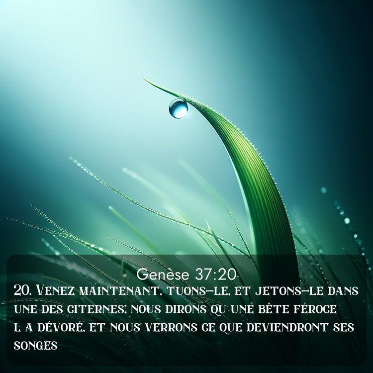 Segond Genèse 37:20