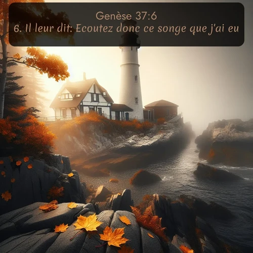 Segond Genèse  ; image nature: image avec le verset biblique :Il leur dit: Ecoutez donc ce songe que j&#039;ai eu! ;  ; 37:6