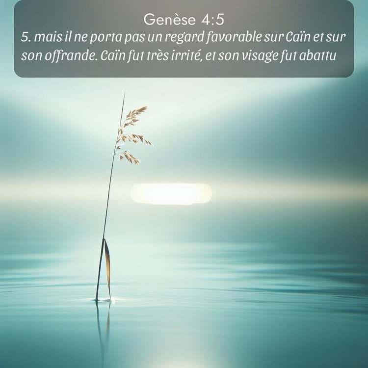 Segond Genèse 4:5